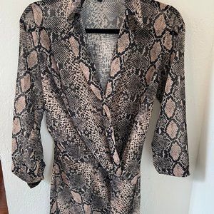 AA&ZZ Autumn New Snake Print